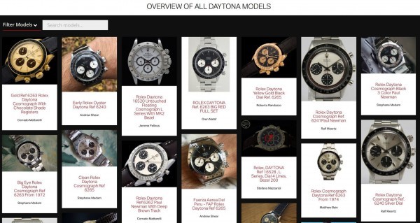 all rolex daytona models