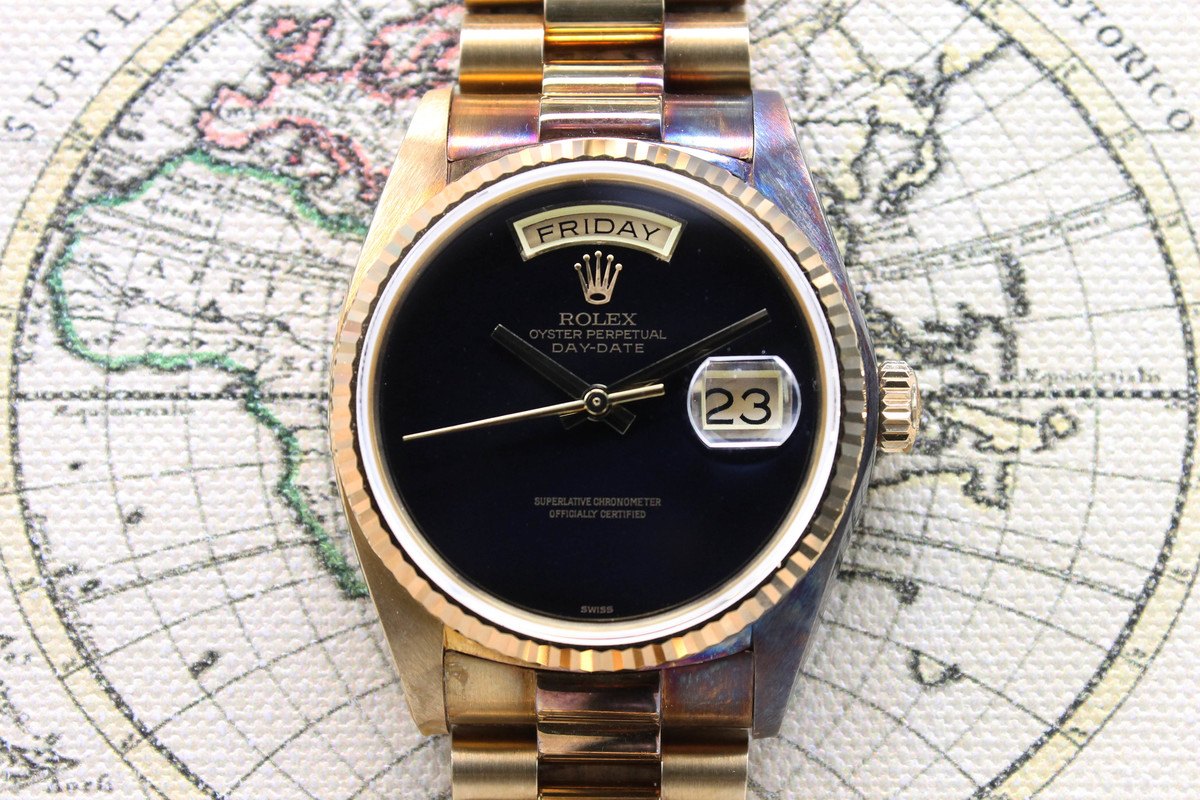 1982 Rolex Day Date Onyx NOS Ref. 18038 