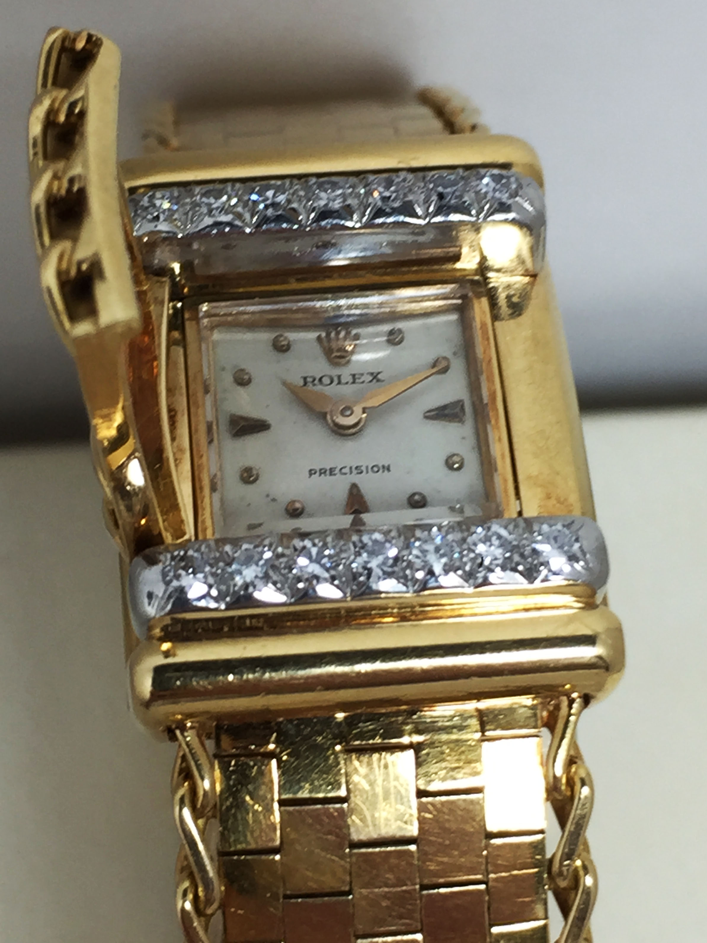 1956 Rolex Ladies 18K Concealed Diamond Watch - Rolex Passion Market