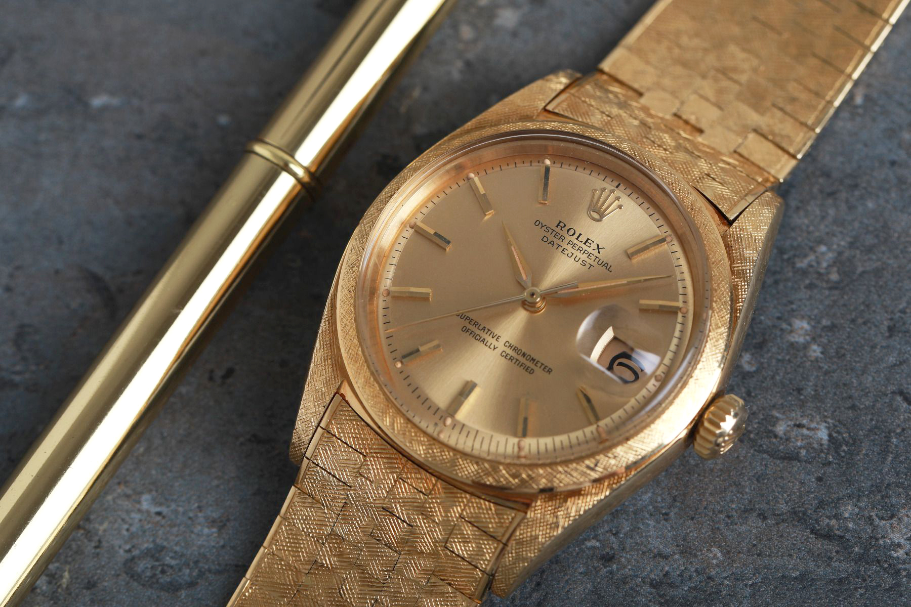 Rolex Datejust 1602/1601 Florentine Finished Watch - Rolex Passion Market