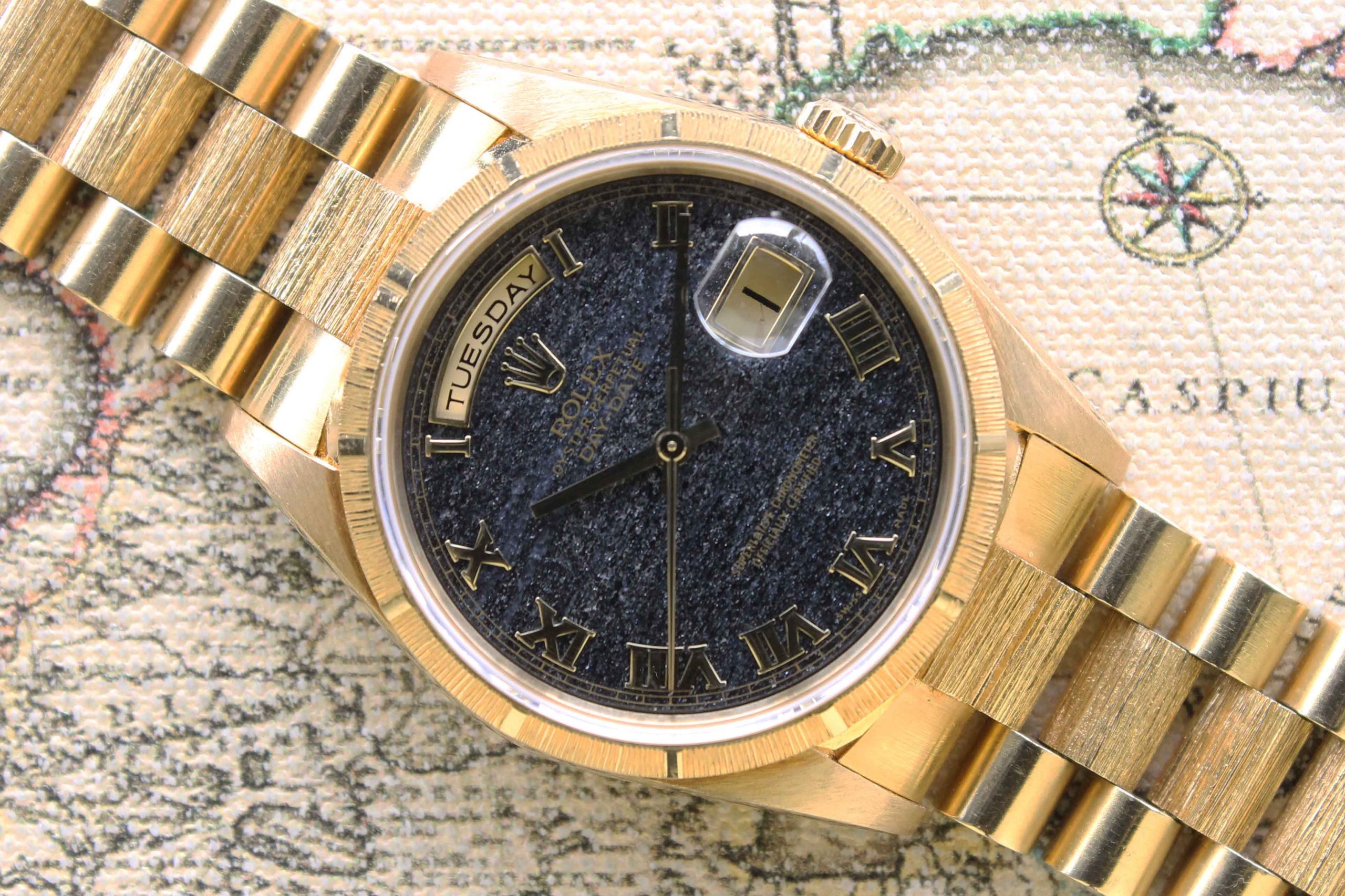 1990 Rolex Day Date Ferrite Dial Ref. 18248 (with Box & Papers 