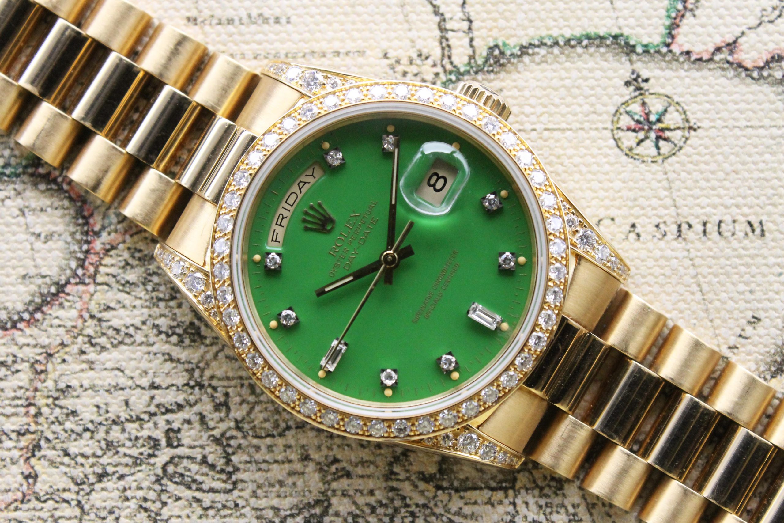 rolex day date diamond face