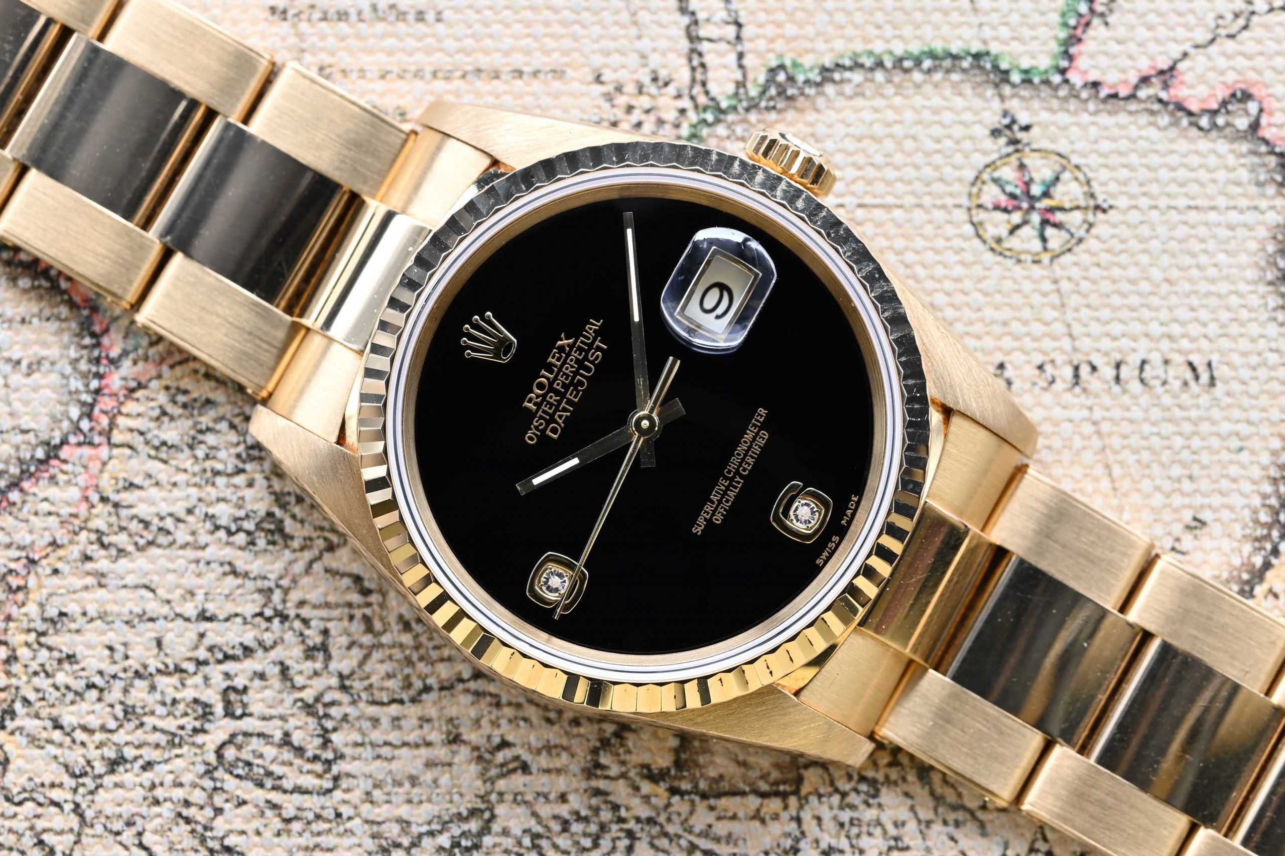 1995 Datejust Onyx Dial on Oyster 16238 Rolex Passion Market
