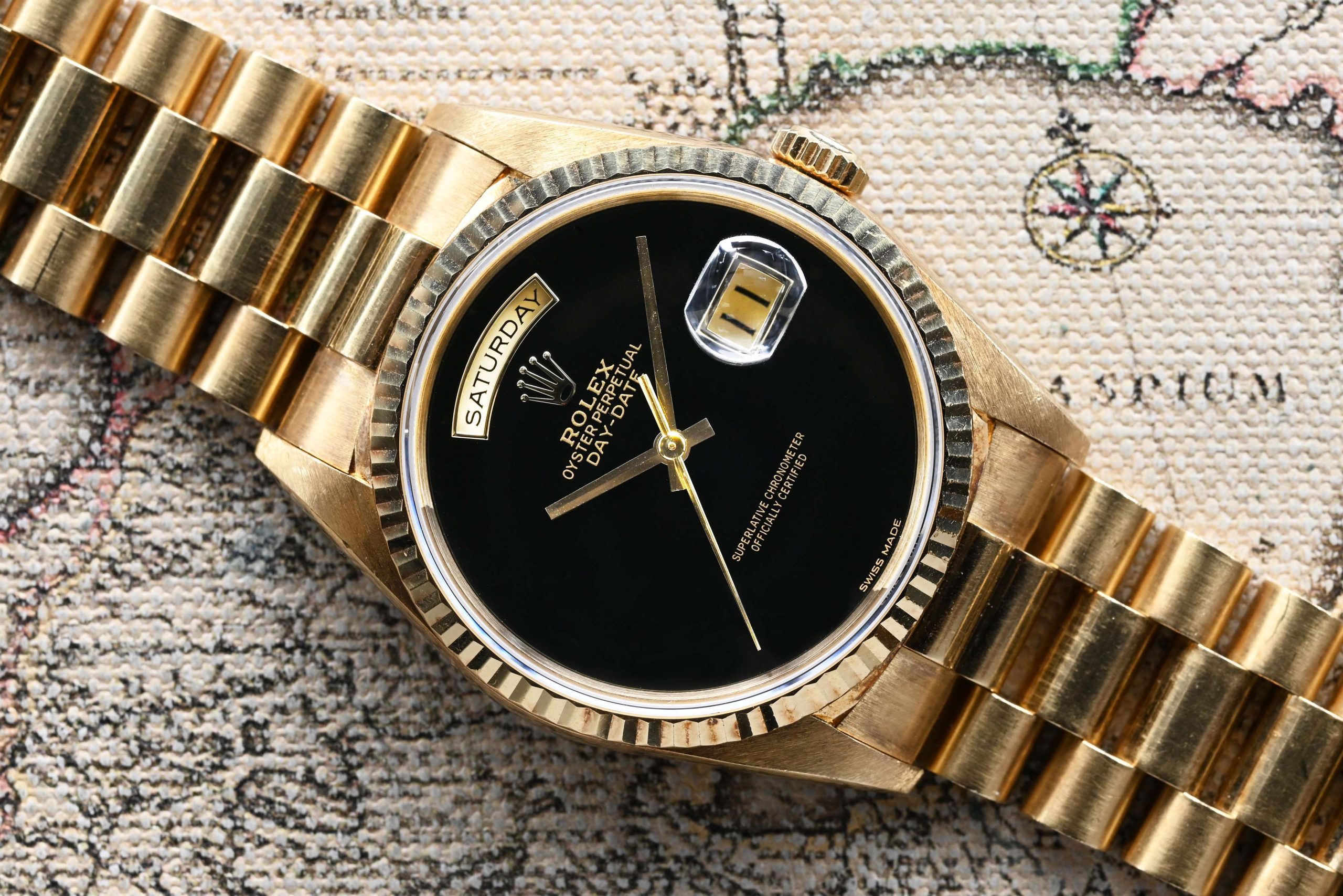 1989 Rolex Day Date Onyx Dial Ref. 18238 - Rolex Passion