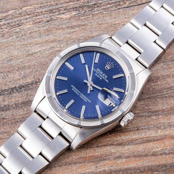 ROLEX DATE REF. 1501 BLUE DIAL NEW OLD STOCK