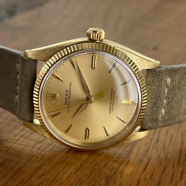 1962 14K Rolex Oyster Perpetual ref 1005, chronometer