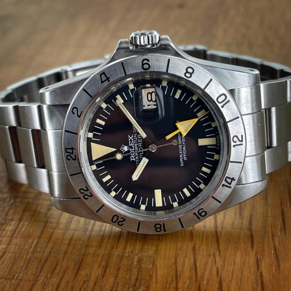 1978 s/steel Rolex Explorer II ref. 1655, “orange hand”