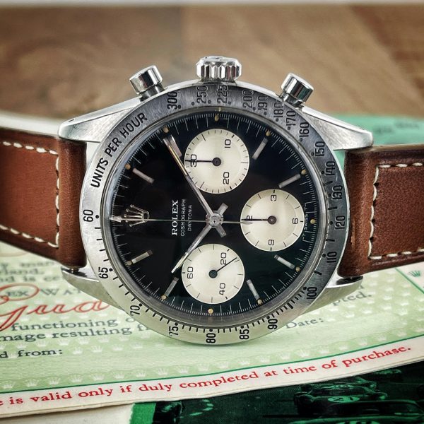 1964 s/steel Rolex Cosmograph ref 6239, original papers